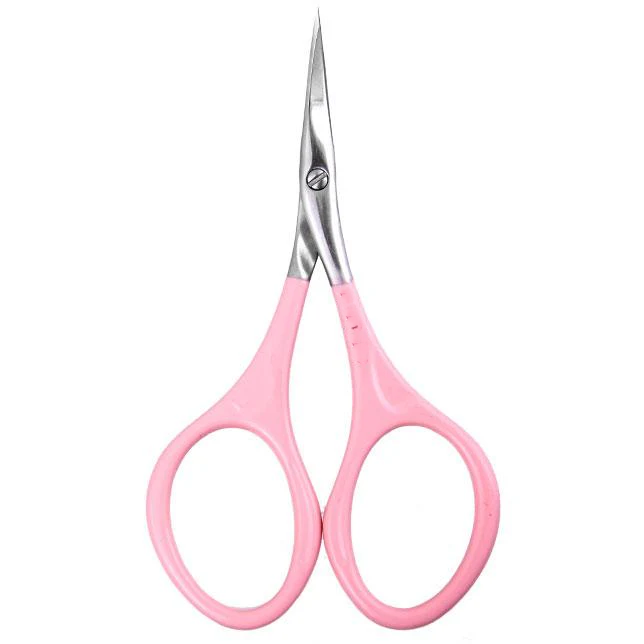 Pink Cuticle Scissors Blade Width 20 mm
